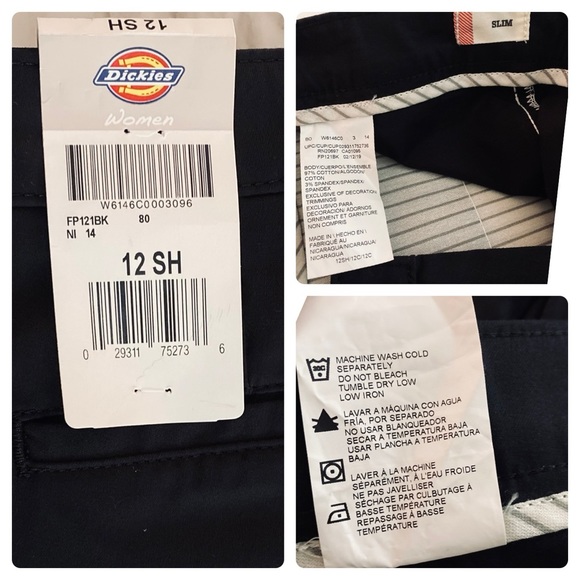 Dickies Women's Slim Fit Bootcut Stretch Pants 12 Short NWT - Picture 8 of 16